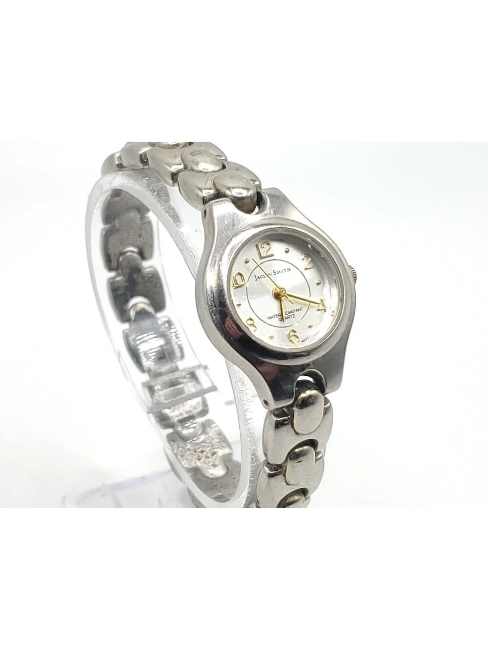 Jaclyn Smith Womens Watch New Battery Silver Tone 22mm